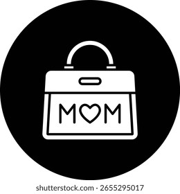 Handbag vector icon. Can be used for printing, mobile and web applications.