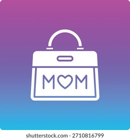 Vektorsymbol für Handtaschen. Kann für Druck-, Mobil- und Web-Anwendungen verwendet werden.