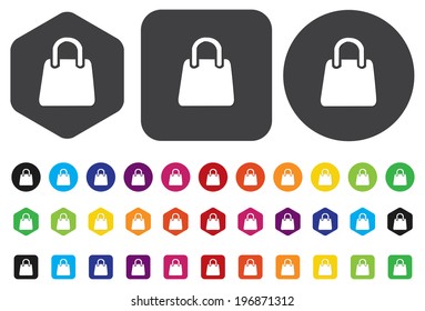 Handbag - Vector icon isolated