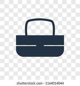 Handbag vector icon isolated on transparent background, Handbag logo concept