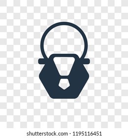 Handbag vector icon isolated on transparent background, Handbag transparency logo concept