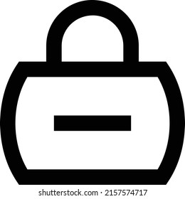 Handbag Vector illustration on a transparent background.Premium quality symmbols.Stroke vector icon for concept and graphic design.