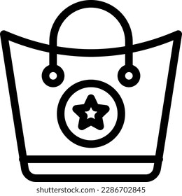 handbag  Vector illustration on a transparent background. Premium quality symmbols. Thin line vector icons for concept and graphic design.
