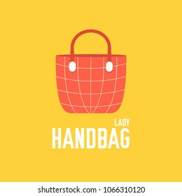 handbag vector illustration symbol object. Flat icon style concept design