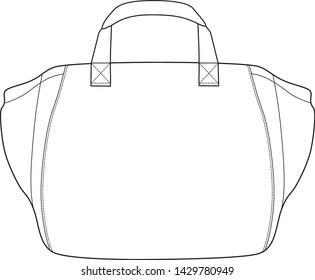 handbag vector isolated template illustration