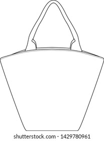 handbag vector isolated template illustration