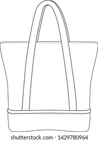 handbag vector isolated template illustration