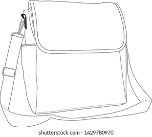 handbag vector isolated template illustration