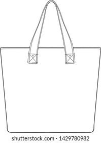 handbag vector isolated template illustration