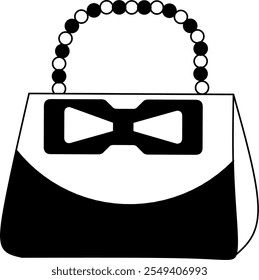 Handbag women style vector and ilustration