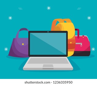 handbags with laptop and backpack to sale price
