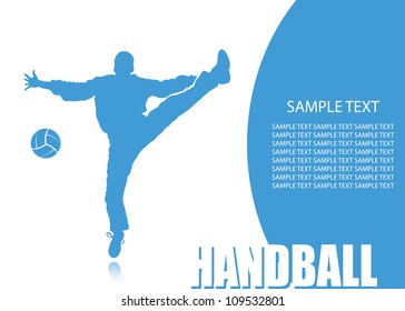 Handball background - vector illustration