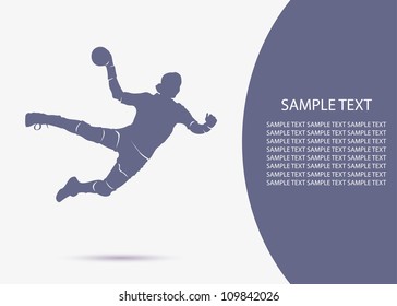 Handball background - vector illustration