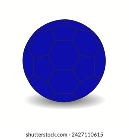 Handball Ball blue. Sport Equipment.