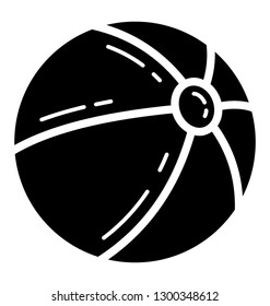 Handball, beach game icon