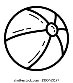 Handball, beach game icon