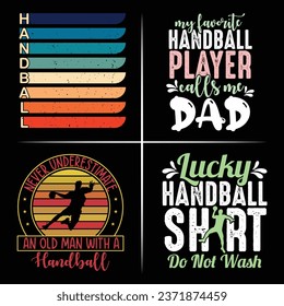 Handball Bundle T-shirt design with vector For Handball Lover