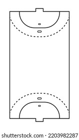 Handball coach board pictogram vector illustration.