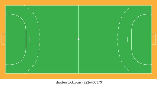 Handball court, aerial view tactic board