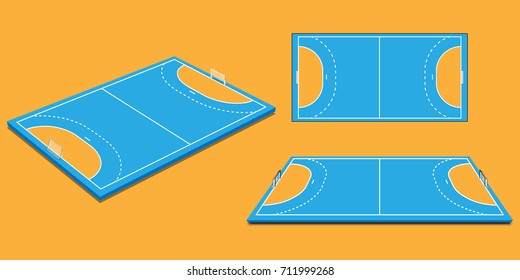 Handball courts in perspective