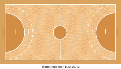 Handball field. vector illustration