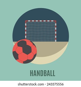  Handball. Flachsymbol 