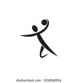 handball icon. Elements of sportsman icon. Premium quality graphic design icon. Signs and symbols collection icon for websites, web design, mobile app on white background