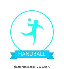 handball icon flat color
