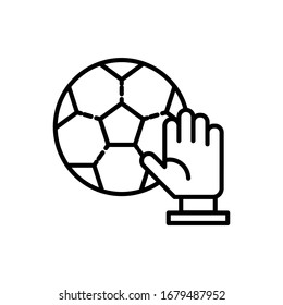 Handball icon. Flat vector graphic in white background.