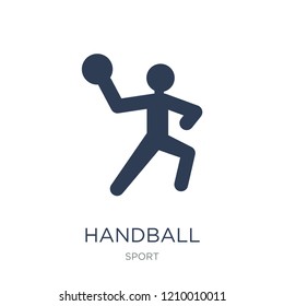 handball icon. Trendy flat vector handball icon on white background from sport collection, vector illustration can be use for web and mobile, eps10