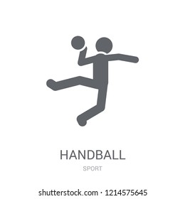 handball icon. Trendy handball logo concept on white background from Sport collection. Suitable for use on web apps, mobile apps and print media.