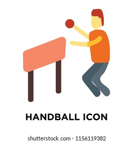 Handball icon vector isolated on white background, Handball transparent sign