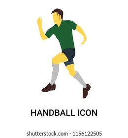 Handball icon vector isolated on white background, Handball transparent sign , standing people, person or human illustration