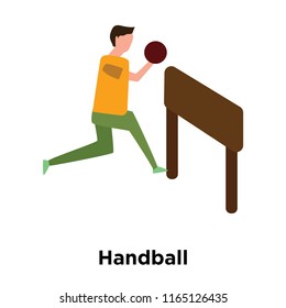 Handball icon vector isolated on white background, Handball transparent sign , human illustrations , human illustrations