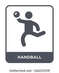 handball icon vector on white background, handball trendy filled icons from Sport collection, handball simple element illustration