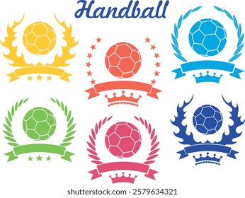 Handball logo. Isolated Handball on white background