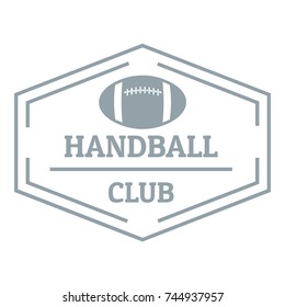 Handball logo. Simple illustration of handball vector logo for web