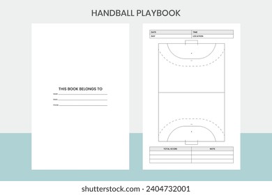 Diseño de interiores Kdp para el manual de reproducción de balonmano