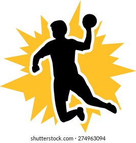 Handball Player Fire