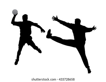 Handball player and goalkeeper