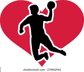 Handball Player Heart