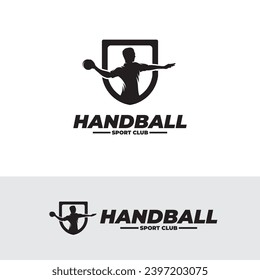 Design-Vorlage für Handball-Spieler-Logo