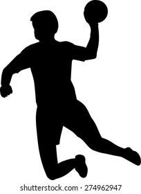 Handball Player Silhouette