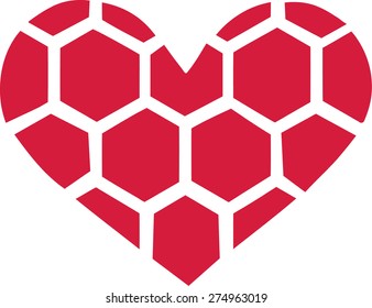 Handball Red Heart