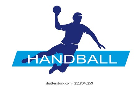 Handball sport graphic in vector quality.