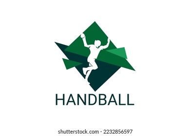 Handballsymbol Sport Vektorsymbol. Handballspielersymbol. Sportpiktogramm, Vektorgrafik.