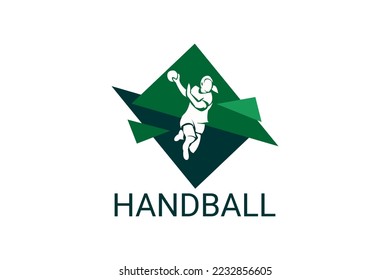 Handballsymbol Sport Vektorsymbol. Handballspielersymbol. Sportpiktogramm, Vektorgrafik.