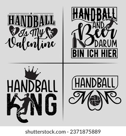  Handball T-shirt  design Bundle  with vector For Handball Lover svg