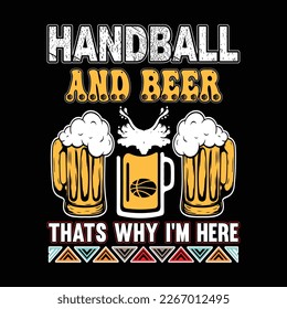 HANDBALL TYPOGRAPHY AND SVG FOR T SHIRT FOR GROOVY DESIGN