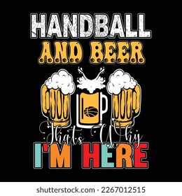HANDBALL TYPOGRAPHY AND SVG FOR T SHIRT FOR GROOVY DESIGN